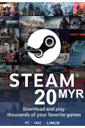 Steam Wallet - Gift Card 20 (MYR) (Malaysia)