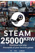Steam Wallet - Gift Card 25000 (KRW) (Korea)