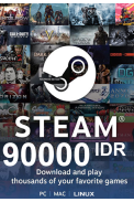 Steam Wallet - Gift Card 90000 (IDR) (Indonesia)