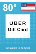 Uber Gift Card 80$ (USD) (USA)