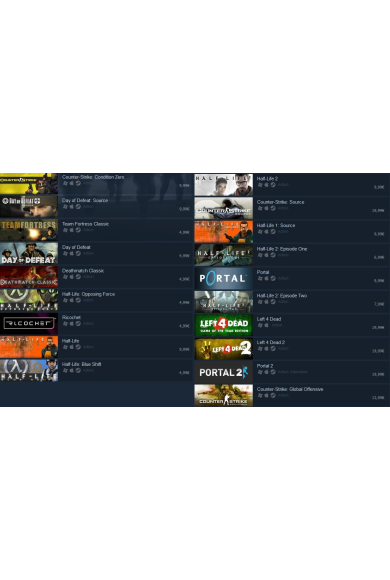 Valve Complete Pack (inc. 24 games)