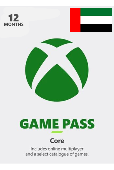 Xbox Game Pass Core 12 months (UAE / United Arab Emirates)
