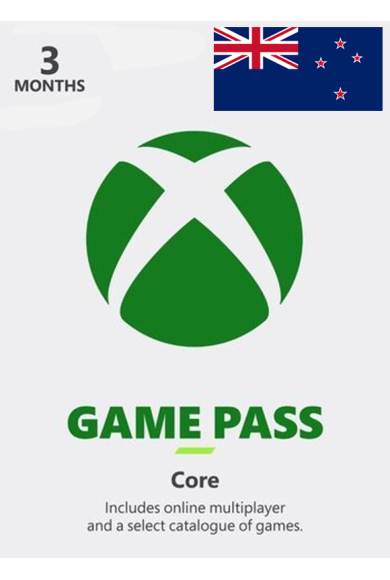 Xbox Game Pass Core 3 months (New Zealand)