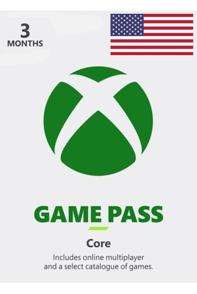 Xbox Game Pass Core 3 months (NA / North America)