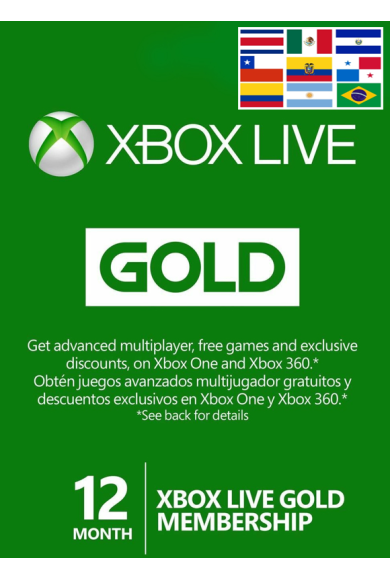Xbox Live Gold 12 Months (LATAM)