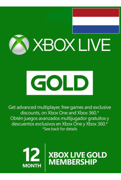 Xbox Live Gold 12 Months (Netherlands)