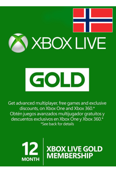 Xbox Live Gold 12 Months (Norway)