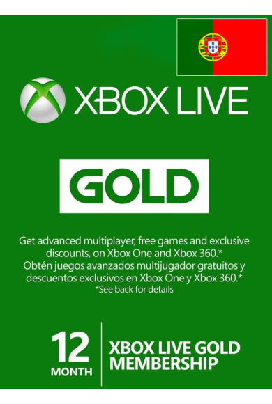 Xbox Live Gold 12 Months (Portugal)