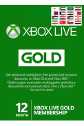 Xbox Live Gold 12 Months (Middle East)