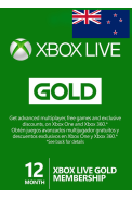 Xbox Live Gold 12 Months (New Zealand)