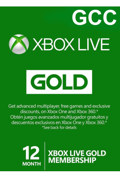 Xbox Live Gold 12 Months (GCC)