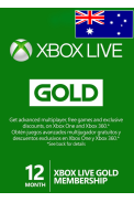 Xbox Live Gold 12 Months (Australia)