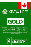 Xbox Live Gold 12 Months (Canada)