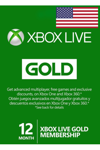 Xbox Live Gold 12 Months (USA)