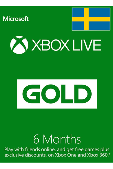 Xbox Live Gold 6 Months (Sweden)