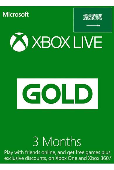 Xbox Live Gold 3 Months (Saudi Arabia)