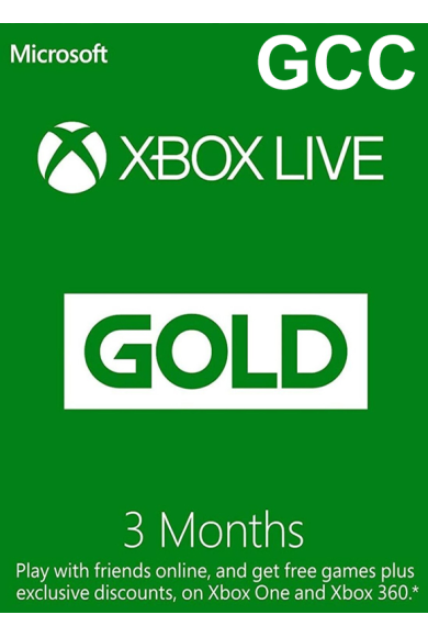 Xbox Live Gold 3 Months (GCC)