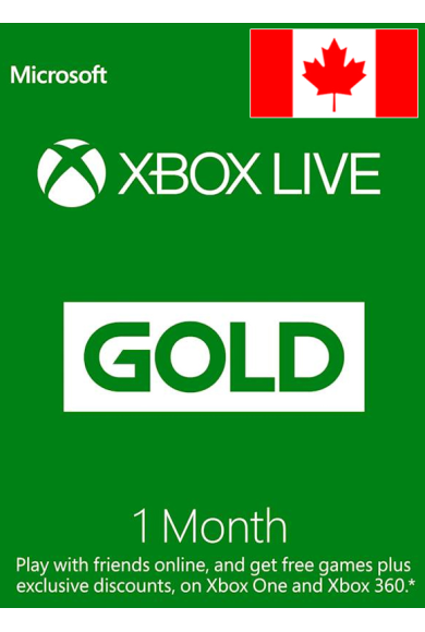 Xbox Live Gold 1 Month (Canada)