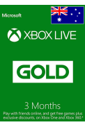 Xbox Live Gold 3 Months (Australia)