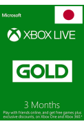 Xbox Live Gold 3 Months (Japan)