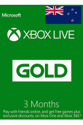 Xbox Live Gold 3 Months (New Zealand)