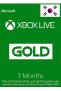 Xbox Live Gold 3 Months (South Korea)