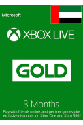 Xbox Live Gold 3 Months (United Arab Emirates - UAE)