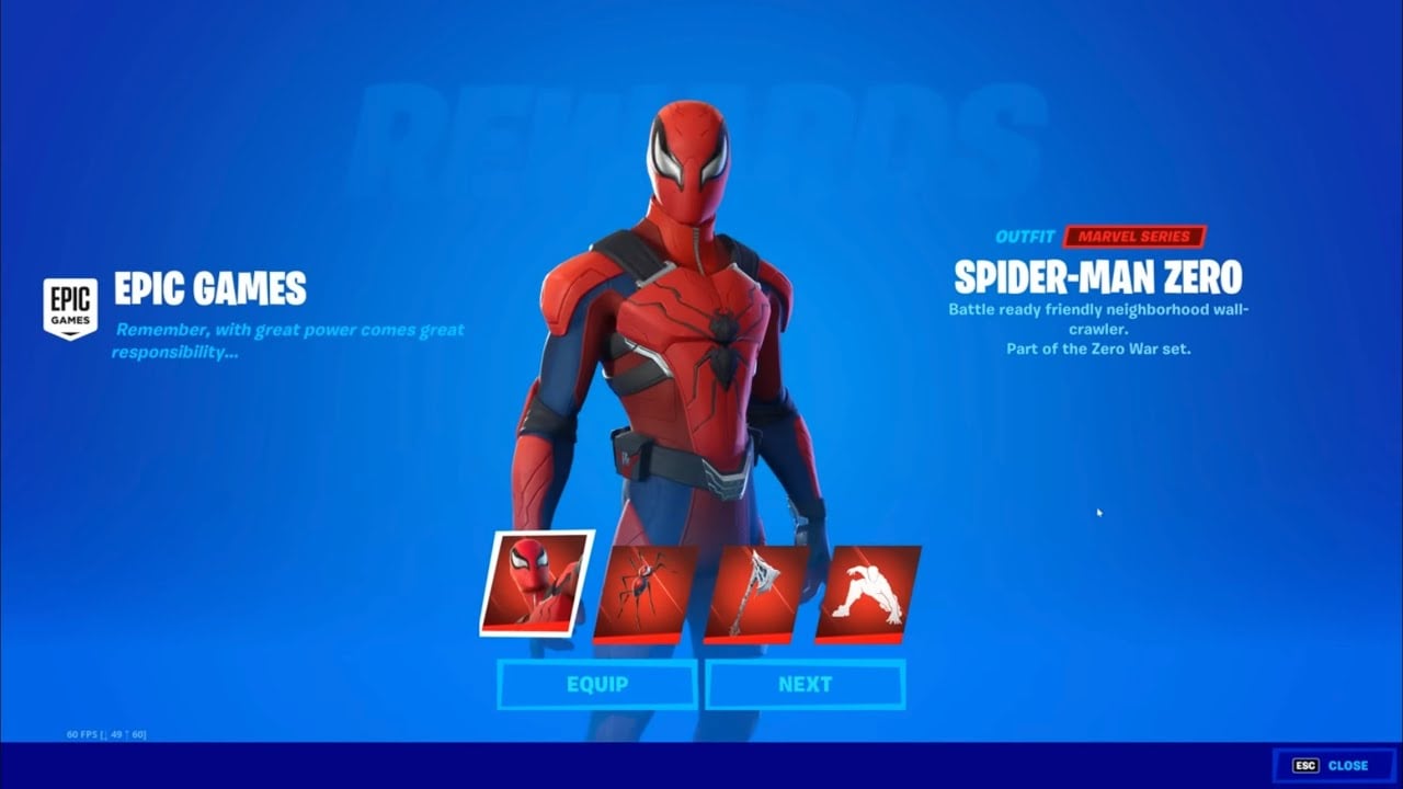 Spider-Man Zero Outfit