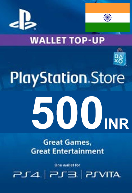 Køb PSN - PlayStation Network - Gift Card 500 (INR) (India) Key Billige spil | SmartCDKeys