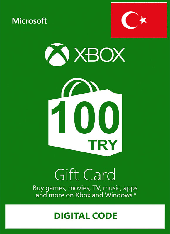 Xbox live 100 try gift card