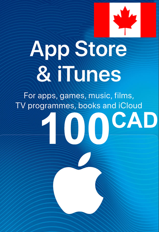 🥇100 CAD Gift Card (Canada) (iTunes)