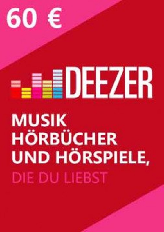 Deezer Gift 60€ (EURO) CD Key pret ieftin! | SmartCDKeys