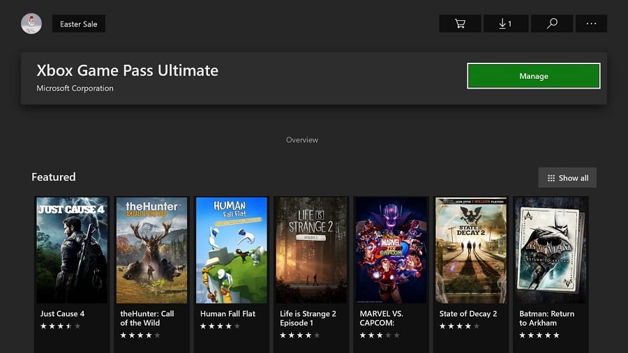 xbox game pass ultimate trial