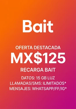 Bait MX$125 Mexico MXN Mobile Top-up